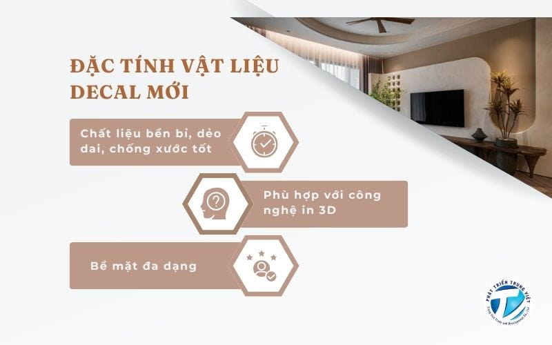 Đặc tính vật liệu decal mới